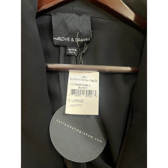 Harlow & Graham Open Blazer/Jacket Women’s Sz. XL Black NWT - Picture 9 of 9